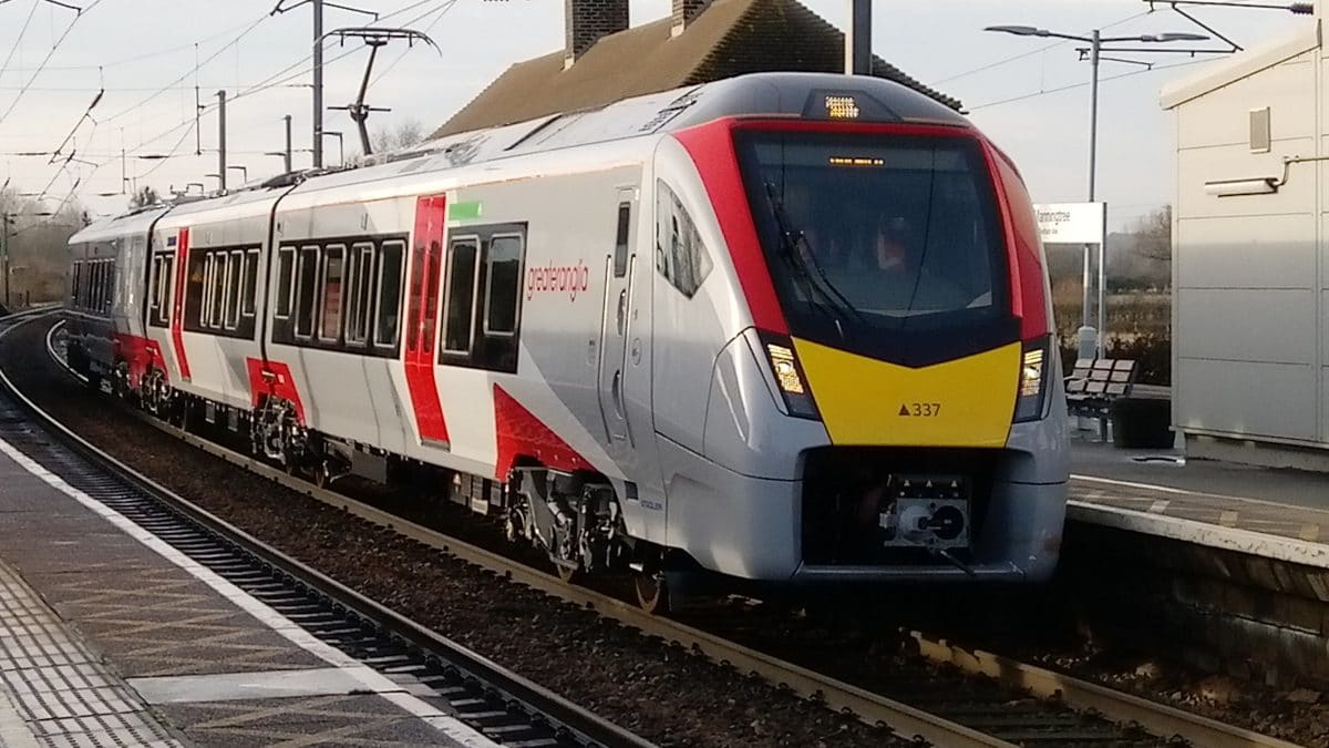 New train at Manningtree July 2020