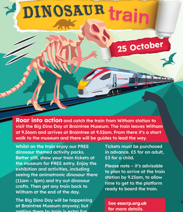 Dinosaur Train- sold out | Essex & South Suffolk Community Rail Partnership